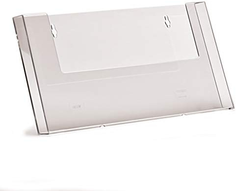 taymar W330 Prospekthalter im DIN A4 Querformat für die Wandmontage, Wandprospekthalter, 1 Stück