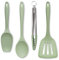 Zeal JSET40G Pince de cuisson en silicone antiadhésive Vert sauge