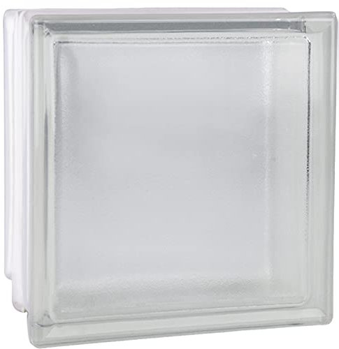 4 pièce Fuchs Design briques de verre riva incolore 19x19x10 cm - EI30 (Résistance au EIeu)