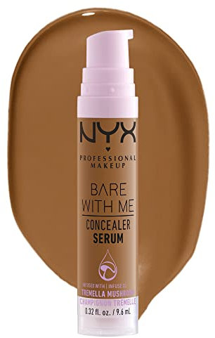 NYX Professional Makeup Abdeckendes Serum mit natürlichem Finish und mittlerer Deckkraft, Bare With Me Concealer Serum, Camel, 9,6 ml