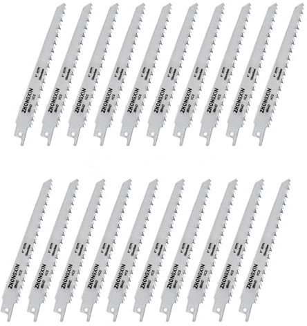 20 hojas de sierra de sable de 150 mm para sierra de sable, juego de hojas de sierra para corte recto o curvo