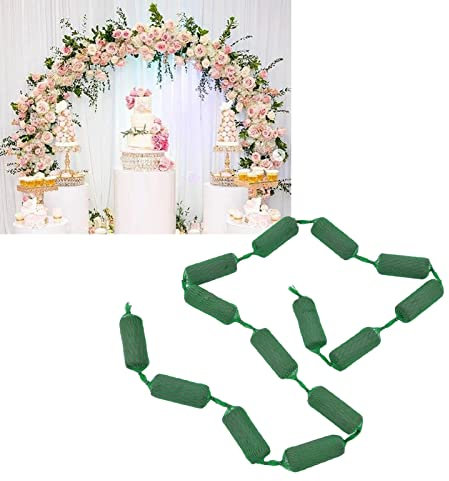 Uadme Espuma Floral Humedad, Kit de Espuma Verde para Flores Seca Ladrillos de Esponja para Flores para Manualidades y Decoración de Bodas(Flores Frescas y Artificiales)