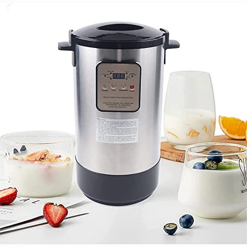 HUMNZR Fermenteur éLectrique Multifonction 12l, Fabricant De Vin Doux en Acier Inoxydable pour Fermenteur éLectrique 90-110w, ContrôLe Intelligent Automatique, Fonction De Conservation De La Chaleur