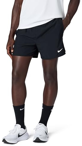Nike Herren Df Challenger Shorts, Black/Black/Black/Reflective S, L EU