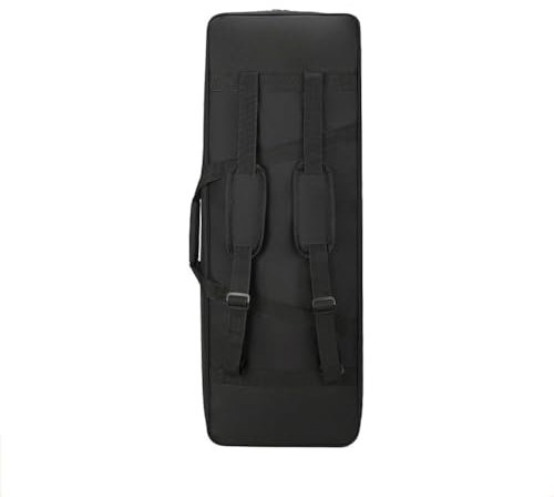 HDYNUZ Keyboard-Tasche, Klavier-Gigbag, tragbare Tasche, wasserdichte Oxford-Stoff-Instrumenten-Keyboard-Tasche für 49/55/61/73/76/88 Tasten, Schwarz (Size : 73 Key)