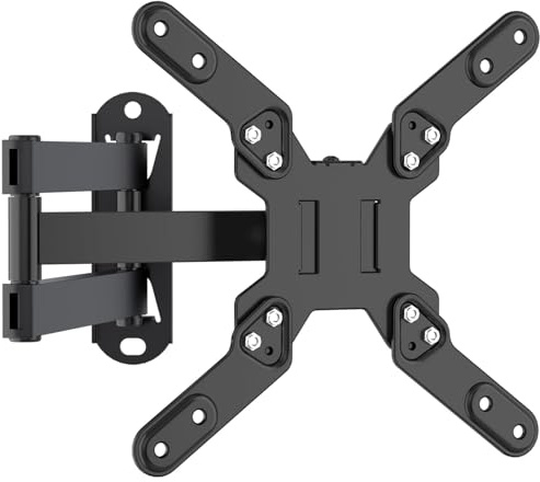 XINLEI Supporto TV da Parete Girevole, Staffa TV con Braccio Orientabile & Estendibile, Inclinazione e Rotazione per Schermi LED/LCD/Plasma 13-42 Pollici, Portata Max 20 kg