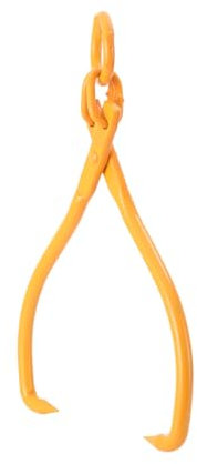SUDEG Timber Claw Hook, 16 inch 2 Claw Log Grapple for Logging Tongs, Lumber Skidding Tongs Logging Grabber with Ring Hook for Truck/ATV/Tractor/Skidder