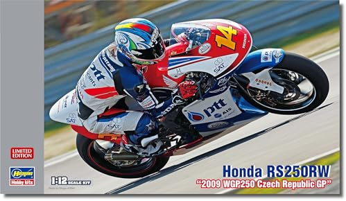Hasegawa 621757-1/12 Honda RS250RW, 2009 WGP 250 Czech Republic GP - Maßstab 1:12