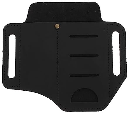 Homoyoyo Leather Holder Flashlight Duty Belt Outdoor Tools Organizer Pocket Organizer
