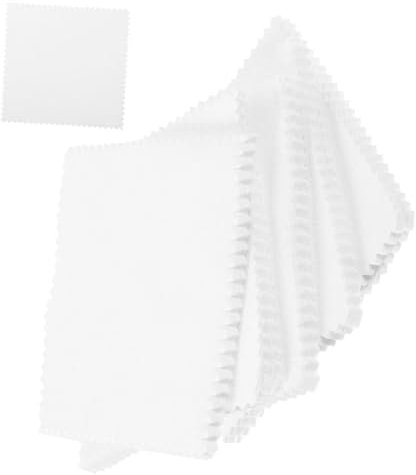 Cabilock 100piezas Paños De Limpieza para Joyas Microfibra Unidades para Pulido y Restauración De Brillo Plata y Compactos y Fáciles De Llevar