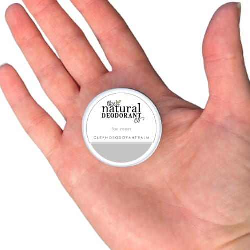 The Natural Deodorant Co. Mini/Échantillon 10g, Déodorant Baume Propre Pour les Hommes, Dure 10 Jours, Protection Toute la Journée