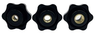 Flügelmuttern und -schrauben, M4 M5 M6 M8 M10 M12 Muttern festziehen Griffgewinde Stern Mechanische Rändelmutter Klemmknopf Manuelle Mutter Hitzebeständig (Farbe: Sackloch, Größe: M5 (Kopf 25 mm) 10 S