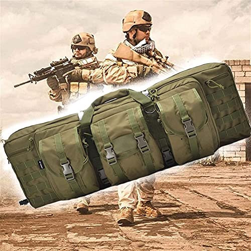 Gewehrrucksack Weiche Gewehrkoffer Gewehrkoffer Doppelte lange Gewehrgewehrtasche, Gewehrkoffer Taktische Waffentasche, Gewehrrucksack Gewehrtasche, M4-Waffentasche Pistole Airsoft-Rucksack für Jagd,