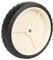 DOMINO Rasenmäherrad 180mm 50kg | Universal-Mährad für Handgeführte Gartenrasenmäher | Kunststoffrad mit Gummireifen | Cremefarben