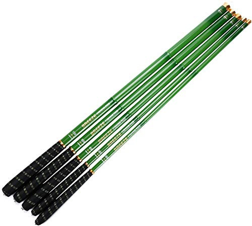 AYKANING Fishing Stipprute,Teleskop Angelrute 1 Stück Kohlefaser-Teleskop-Angelruten Ultra-Light Taiwan Stream Pole 3.6-7,2 Mr(3.6 m)