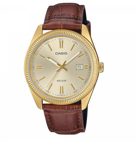 Casio Kollektion MTP-1302PGL-9AVEF Lederuhr