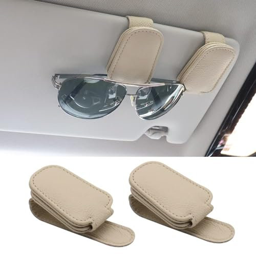 Brillenhalter für Auto Sonnenblende Sonnenbrillen Halterung für BMW X2 1 (I) F39 I 2018-2024 Auto Visier Zubehör Sunglasses Aufbewahrung Holders, 2 Stück,C