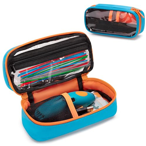 Yarwo 3D-Stift Etui Kompatibel mit 3Doodler Start+ Essentials (2024), SCRIB3D P1 3D-Druckstift, Schutzhülle mit Sichtfenster für 3D-Drucker