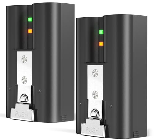 Jsoprtvr - 2 Pack Replacement for Ring Battery, 3.65V 6040mAh quick release battery pack, Compatible with Ring Video Doorbell 2/3/3+/4,Stick Up Cam (2nd & 3rd Gen) and Spotlight Camcorder Battery