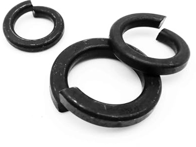 LDHNFBYV Rondelle élastique Fendue en Acier Noir de Grade 8.8 DIN127 GB93(10pcs M12)