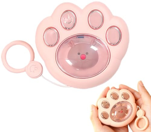 Handwärmer Elektrisch, 2400mAh Taschenwärmer, Wiederaufladbar Elektrische Handwarmer mit 2 Temperatur, Wiederverwendbare Elektrische Handwärmer für Frauen Männer Kinder (Rosa)