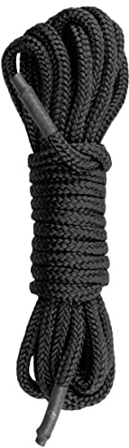 EasyToys Fetish Collection - Cuerda de bondage de cáñamo - 5 metros de largo - Cuerda de bondage negro - para una experiencia BDSM perfecta