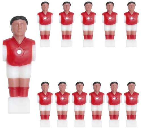 POFET 12pcs Table Soccer Football Man Guy Player - Foosball Accessories - Perfect for Players Tournament Replacement Parts