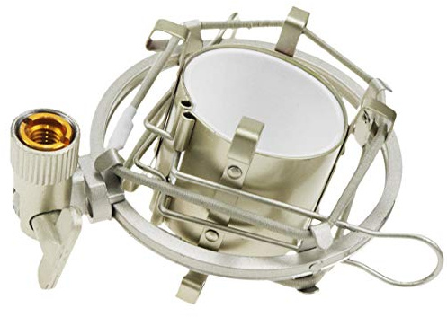 Xiaoyztan Universal Spider Microphone Shock Mount Holder for 50mm Diameter Microphone, Champagne