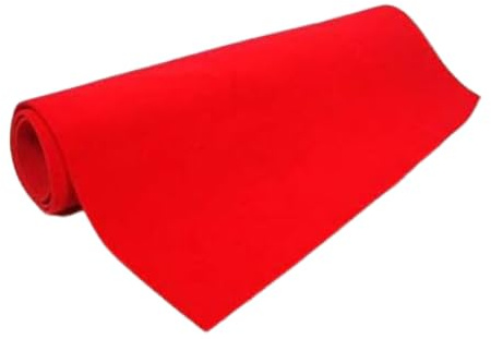 acquaverde | Passatoia Rossa, Tappeto, Moquette, in Rotolo, per Eventi, Natale, Festività, Cerimonie - 1 x 5 mt