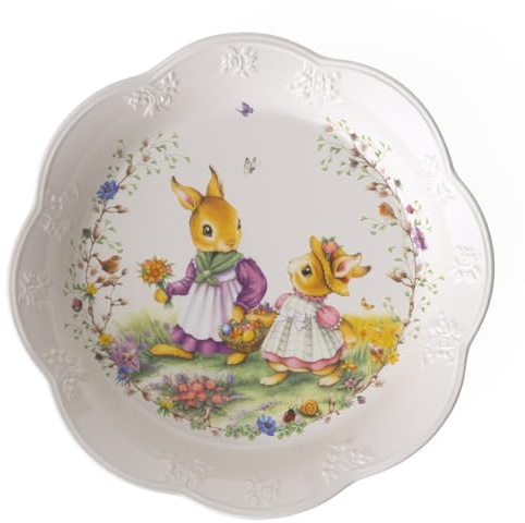 Villeroy & Boch - Spring Fantasy, Schale groß, Blumenwiese, 30,5x30,5x5cm, Premium Porzellan, Bunt