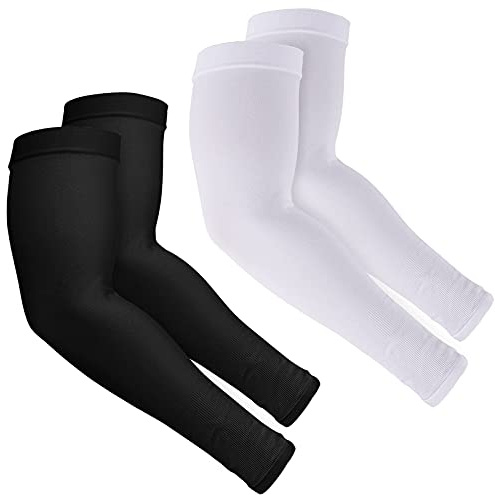 Ruiuzioong Armwärmer Sleeves Ärmlinge Arm Ärmel rutschfest Running-Armlinge für Herren Damen Radsport Wandern Laufen Golf Basketball Fahren im Freien Sport