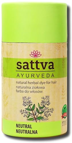 Sattva Ayurveda Natürliche Haarfarbe - Henna Haarfarbe für Allergiker - Bio Pflanzenhaarfarbe für Naturhaarfarbe, Volumen und Glanz - Doppelte Portion- ECOCERT (Cassia, 150)