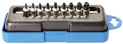 EMBOUTS TOURNEVIS TORX TS PENTALOBE 5 PANS PERCES - JEU DE 9 EMBOUTS