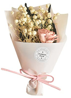 Bodhi2000 Valentinstagsgeschenk, Trockenblumenstrauß, feine Verarbeitung, charmant, leicht, Miniatur-getrocknete Blumenbündel, Geschenk für Geburtstag, Jahrestag – 2