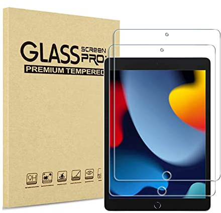 XZC Lot de 2 Protecteurs d'Écran pour iPad (7e/8e/9e Génération) 10,2 Pouces - Modèle 2021/2020/2019