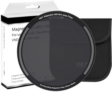 H&Y Magnetic ND16 Filter for RevoRing, 67-82mm 22-Layer Nano-Coated Neutral Density Lens Filter (4-Stop) for Long Exposure & Cinematic Video