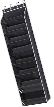 Milageto Schrank-Schuhaufbewahrung mit 8 Fächern - Organizer Hängeregal für 42 Paar Schuhe, Faltbares Türregal für Flur, Schlafzimmer, Eingang und Camping