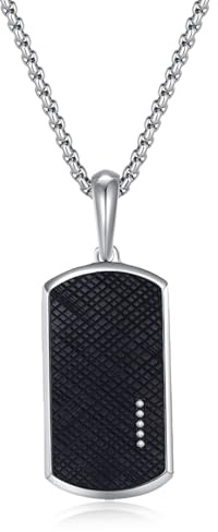 GAVU Herren Dog Tag Halskette mit Edelstahl Boxkette