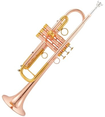 Trompeten Roségold-Trompete Vintage-Kupfer B-Tonart-Trompetenzubehör Professionelles Musikinstrument Trompete Für Anfänger