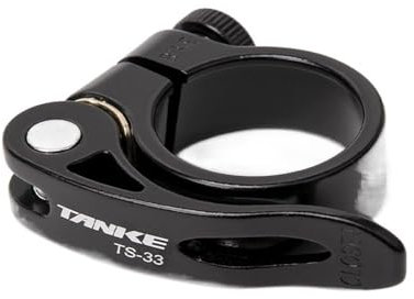 Sattelklemme Fahrrad Sattelstütze Klemme Aluminium Legierung Ultra Licht Quick Release Straße Fixed Gear MTB Mountainbike Teile 31,8mm 34,9 Sattelkloben(TS33-34.9mm)