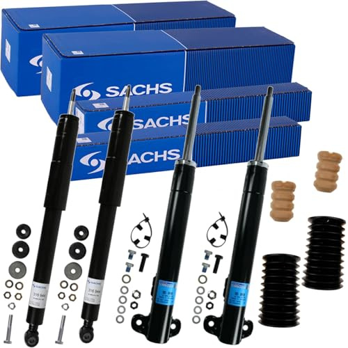 4x Sachs Stossdämpfer Satz vorne+hinten Standard | 115 069+900012 316 944 Kompatibel mit 124 Coupe (C124),124 Stufenheck (W124),190 (W201),E-Klasse (W124),E-Klasse Coupe (C124)