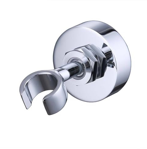 SHUGUANG Support Pommeau de Douche Rond Installation de Forage Accroche Pommeau de Douche Rotation Universelle Support Douchette Laiton Porte Pommeau de Douche Style Simple