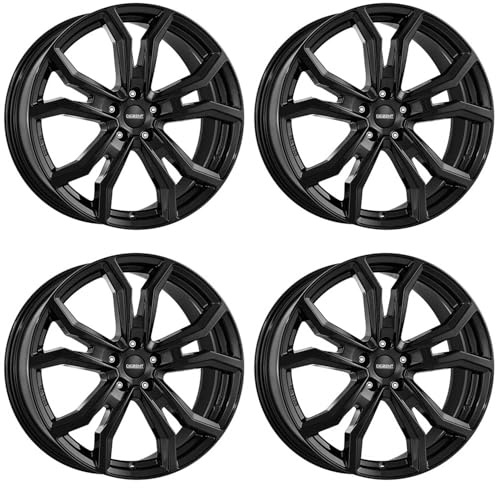 4x Dezent Felgen Alufelgen TV black 7.5Jx19 ET53,50 5x112 kompatibel mit Mercedes Benz Eqa (H243) EQB