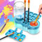 Brush Rinser, Paint Brush Cleaner Art Supplies, Water Cycle Rinser, Multifunctional Paint Brush Cleaner for Acrylic and Water-Based Paint Cleaning Tools (blue transparent)