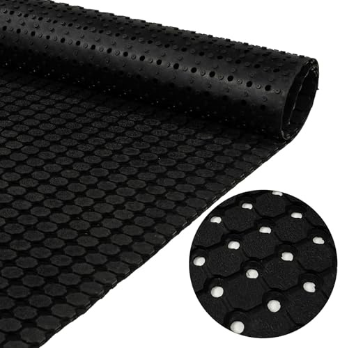 ANRO Gummimatte Lochmatte 100x150cm mit Löchern Wabenmatte Ringmatte Gitterstruktur Arbeitsplatzmatte