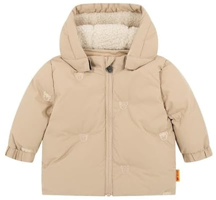Steiff snöjacka EU storlek 74 sesame, varm vinterjacka, perfekt för snö och utomhus, skidjacka för barn, maskintvättbar