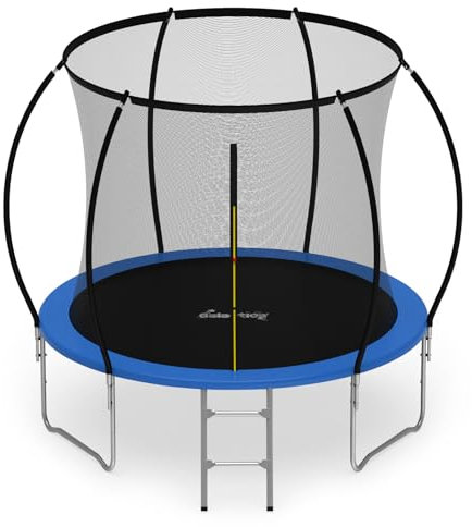GALACTICA Trampoline 6FT with Safety Net & Ladder, Enclosure, Toddler Trampoline for 3+, Kids, Outdoor, Waterproof, Easy Assembly