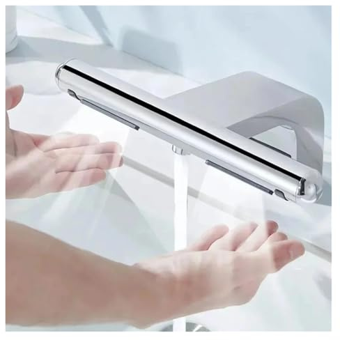 HEALBYBLE Asciugamani Automatico da 1150 W con sensore, Rubinetto Caldo/Freddo for lavabo, Asciugamani a Getto d'Aria for Bagno,Funzionamento ad Alta velocità