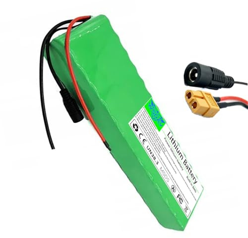 WSDAV Batería de Iones de Litio extraíble de 24 V, 8,8 Ah, 10,4 Ah y 12 Ah, Recargable, con Cargador y Placa de protección BMS para Motores de 0 a 300 W.,24v 8.8ah,XT60