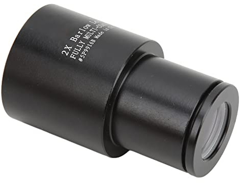 BONKZEBU 2X Grön Film Barlow-lins för Teleskopokular, Högkvalitativ Optik för Djupa Rymdmål, Kropp Av Aluminiumlegering, 0,965 Tum Gränssnittsstorlek